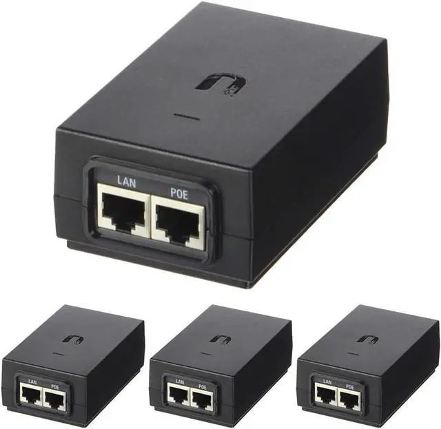 Main image of Ubiquiti Networks POE-24-24W-G PoE Injector, 24W, Black (Pack of 4)