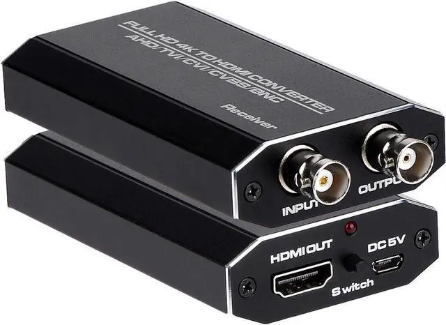 Alt view image 8 of 14 - TVI/CVI/AHD to HDMI Converter, Full HD 4K 720P/ 1080P/ 3MP/ 4MP/ 5MP/ 8MP BNC to HDMI Video Adapter for Monitor HDTV DVRs