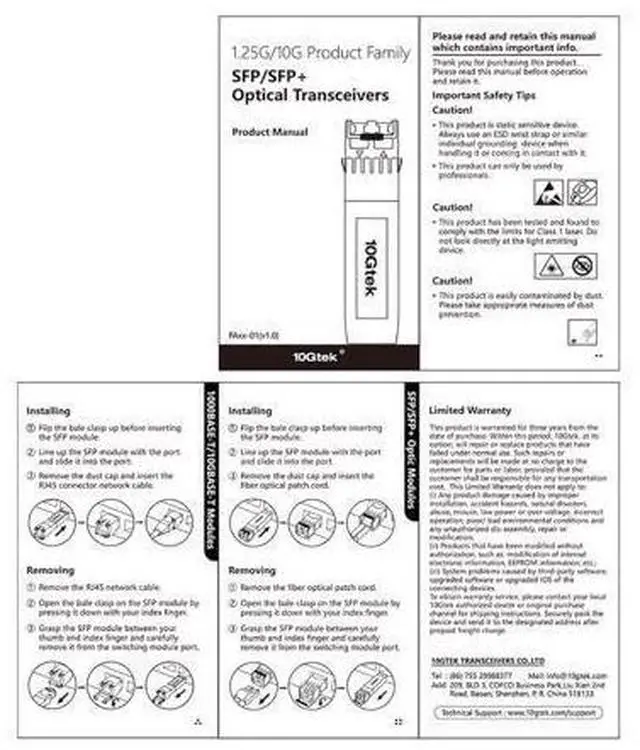 Alt view image 5 of 5 - 1000BASE-T Copper SFP-T, SFP to RJ45 Transceiver Module Compatible with HPP Aruba J8177B/J8177C, Pack of 2
