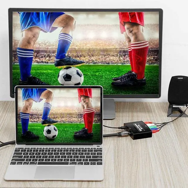Alt view image 7 of 7 - YPbPr to HDMI Converter Component to HDMI RGB to HDMI Converter Supports Video Audio Converter Adapter HDMI V1.4 for DVD PSP Xbox 360 PS2 Nintendo to HDTV Monitor and Projector