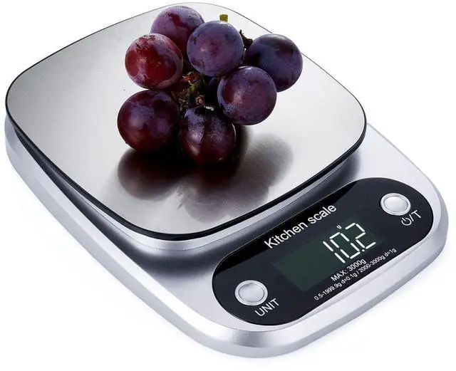 Alt view image 2 of 5 - QURO Premium Stainless Steel Digital LCD Kitchen Scale High Precision Electronic Weighing Scales