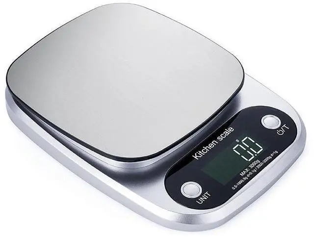 Alt view image 4 of 5 - QURO Premium Stainless Steel Digital LCD Kitchen Scale High Precision Electronic Weighing Scales