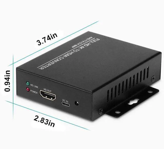 Alt view image 11 of 14 - Wsdcam TVI to HDMI Converter Full HD 4K Converter, 1080p/720p/4K/8MP/5MP/4MP/3MP, BNC to HDMI Video Converter Adapter - CVBS/TVI/CVI/AHD to HDMI