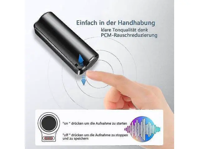 Alt view image 4 of 5 - Ecocleanpath Q701102H11 Digital Voice Recorder with Voice Activation, 48H Battery & Long-Range Recording