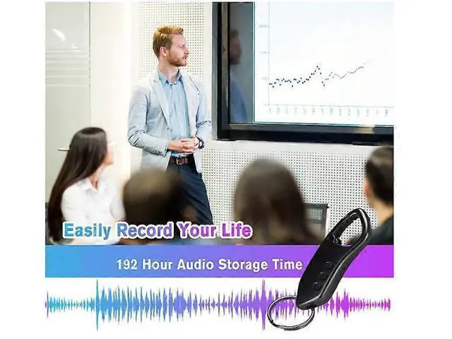 Alt view image 2 of 5 - Ecocleanpath 64GB Portable Voice Recorder with MP3 Player & USB Flash Drive, HD Stereo Recording, Rechargeable (Black)