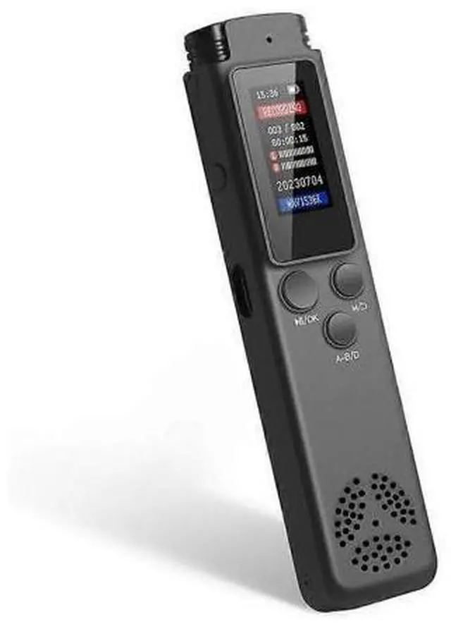 Main image of Ecocleanpath 64GB Voice Activated Recorder with Playback, USB Rechargeable, Variable Speed, MP3/WAV, Black