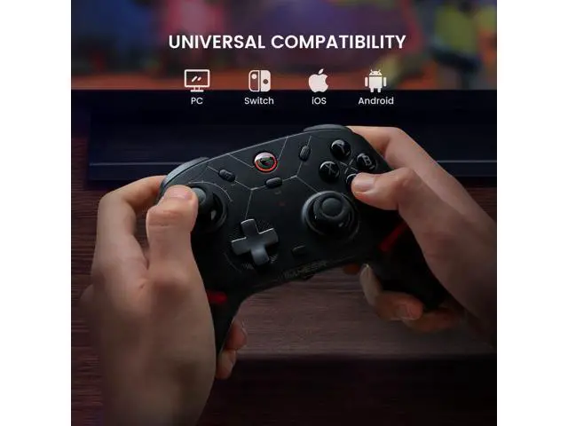 Alt view image 5 of 7 - Cyclone 2 Wireless Controller - 1000Hz Polling Rate, TMR Joysticks, Hall/Micro 2-in-1 Triggers for PC/Switch/Switch 2/Android/iOS, PC Gaming Controller with Charging Dock (Black)