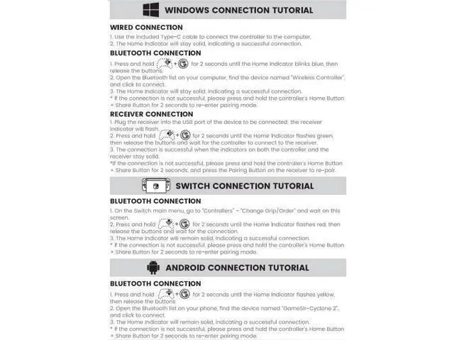 Alt view image 7 of 7 - Cyclone 2 Wireless Controller - 1000Hz Polling Rate, TMR Joysticks, Hall/Micro 2-in-1 Triggers for PC/Switch/Switch 2/Android/iOS, PC Gaming Controller with Charging Dock (Black)