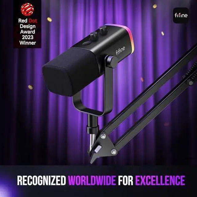 Alt view image 2 of 7 - Deuninker XLR/USB Gaming Microphone Set and XLR Cable,Dynamic PC Mic for Streaming Podcasting,Microphone Audio Cable,Compatible with Audio Mixer for Recording (AM8T+L9)