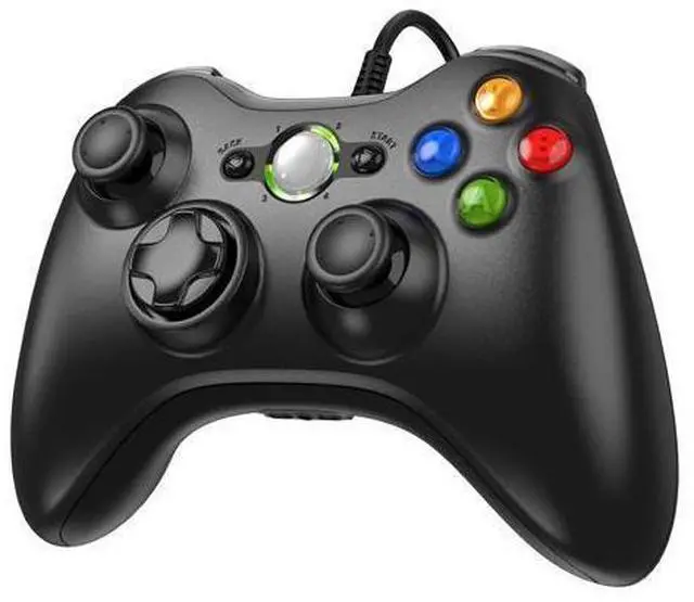 Main image of Etpark X-Box 360 Controller Wired, Gamepad Controller with Wired USB for Microsoft X-Box 360 & Slim Console and PC Windows XP/7/8/10, with Upgraded Joystick, Black