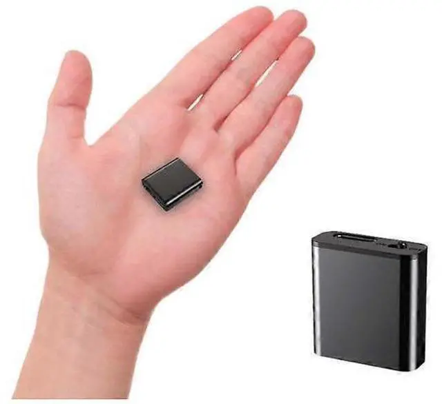 Main image of Ecocleanpath Magnetic Mini Voice Activated Recorder - 32GB DSP Noise Reduction, 18H Battery, Coin-Sized Black