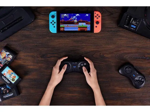 Alt view image 6 of 7 - 8Bitdo M30 Bluetooth Controller for Switch, Windows and Android, 6-Button Layout for SEGAs Classic Games (Black)