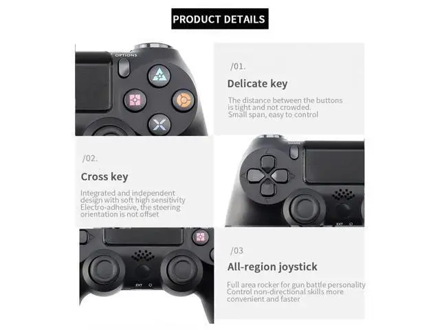 Alt view image 3 of 5 - Wired Controller for PS4 Gamepad Play Station 4 Game Pads Console Joystick PS4 Controller Games Accessories