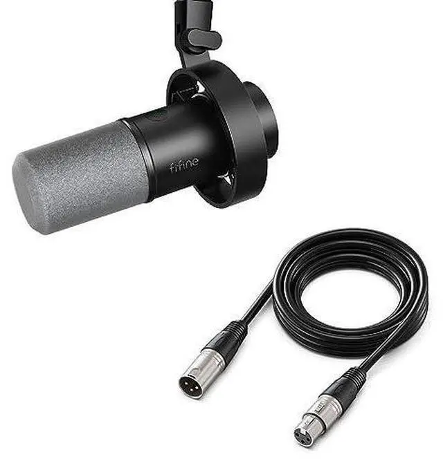 Main image of Deuninker Dynamic Microphone with XLR Cable Bundle, XLR/USB Recording Studio PC Mic for Vocal, Voice-Over, Microphone Audio Cable Set Compatible with Mixer, Audio Interface for Streaming (K688+L9)