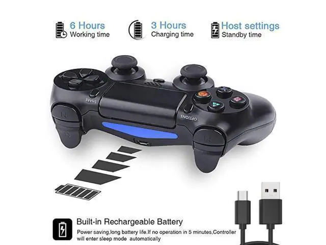 Alt view image 4 of 5 - Wired Controller for PS4 Gamepad Play Station 4 Game Pads Console Joystick PS4 Controller Games Accessories