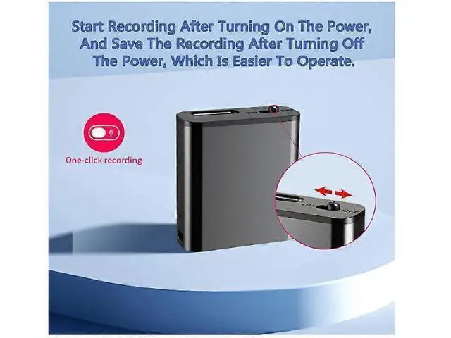 Alt view image 5 of 5 - Ecocleanpath Magnetic Mini Voice Activated Recorder - 32GB DSP Noise Reduction, 18H Battery, Coin-Sized Black