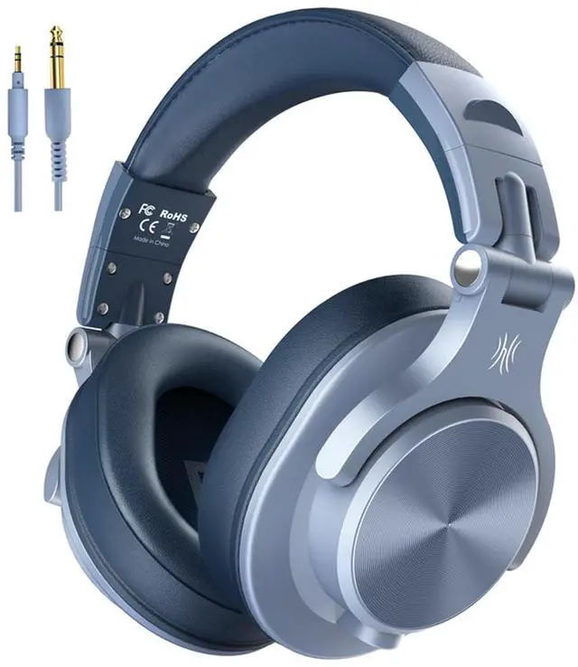 Alt view image 8 of 14 - Oneodio A71 New Stereo Wired Over Ear Portable Headphone With Mic Studio DJ Headphones Professional Monitor Recording & Mixing Headset Red Sky Blue