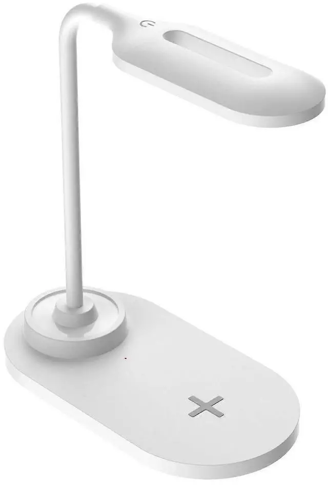 Main image of Deuninker Wireless Charging LED Desk Lamp, 3-Level Dimmable Eye Protection Light for Home Office & Dorm (White)