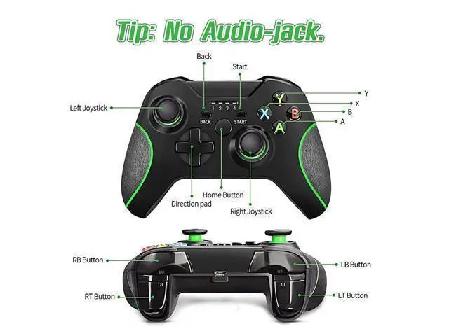 Alt view image 7 of 7 - Xbox One Controller Game Controller for Xbox oneXbox one SXbox one X Controller PC Controller Pro Game Controller for Xbox and PC with No Audio Jack