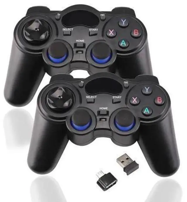 Main image of 2.4G Wireless Game Controller Joystick Gamepad With Micro USB OTG Converter Adapter For Android TV Box For PC PS3 r57