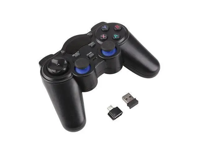 Alt view image 3 of 5 - 2.4G Wireless Game Controller Joystick Gamepad With Micro USB OTG Converter Adapter For Android TV Box For PC PS3 r57