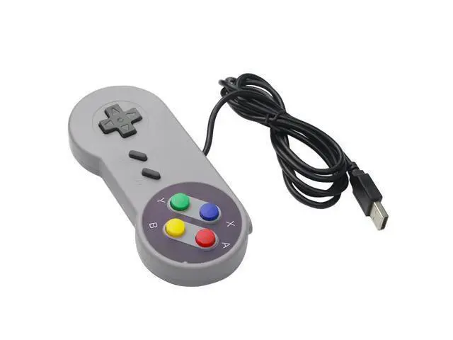 Alt view image 3 of 5 - USB Game Controller Gamepad Retro Joypad Black Gray Gamepads for PC Laptop Windows for NESPi4 Case for Raspberry Pi 4