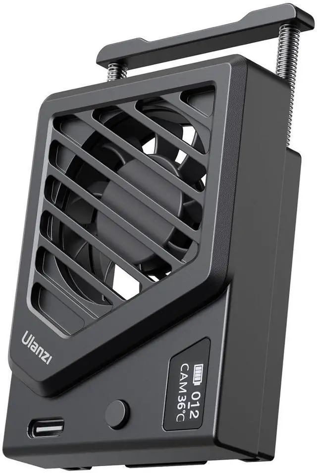 Main image of Deuninker Camera Cooling Fan with Spring Telescopic Mount, Intelligent Real-Time Temperature Monitoring & Type-C Charging, Adjustable Mini Fan for Sony Canon FUJIFILM Nikon Video Recording