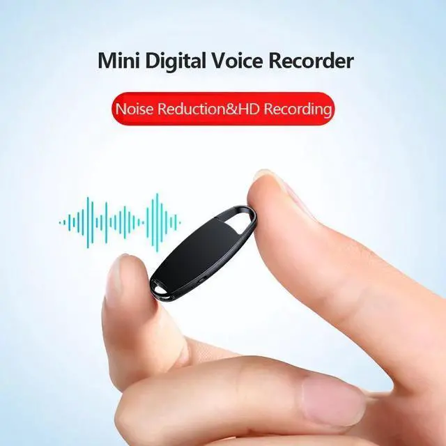 Alt view image 7 of 10 - V13 Keychain 32G 64GB USB Voice Activated Recorder Mini Dictaphone Professional Recording MP3 Flash Drive Digital Audio Record Capacity: 8GB Color: Black