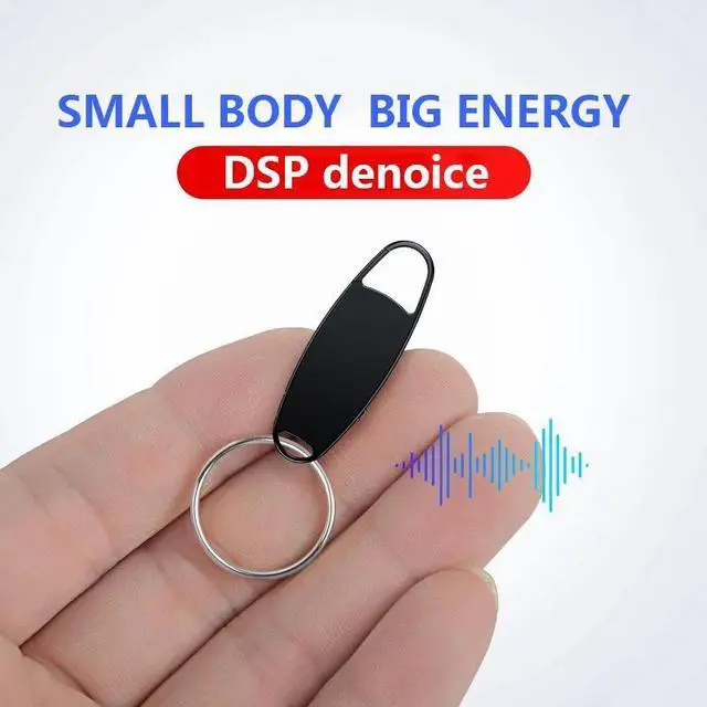 Alt view image 8 of 10 - V13 Keychain 32G 64GB USB Voice Activated Recorder Mini Dictaphone Professional Recording MP3 Flash Drive Digital Audio Record Capacity: 8GB Color: Black