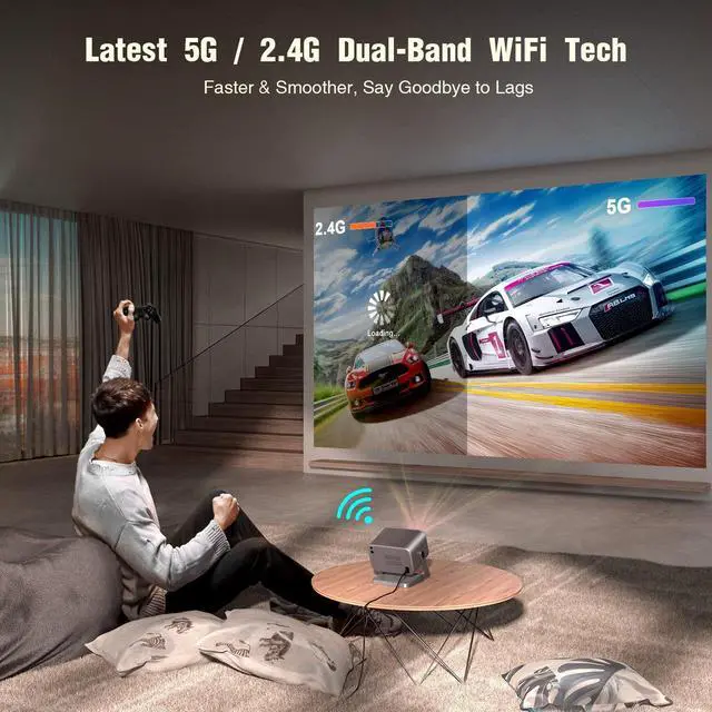 Alt view image 5 of 5 - QURO OEM VOPLLS 4K Projector Mini Projector for Educational AI Auto Focus Movies Projector with Screen