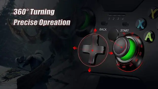 Alt view image 3 of 4 - 2.4G Wireless Controller for Xbox One Game Controller for Xbox one/Xbox one S/Xbox one X Wireless Controller PC Controller Pro Game Controller for Xbox and PC (with No Audio Jack)