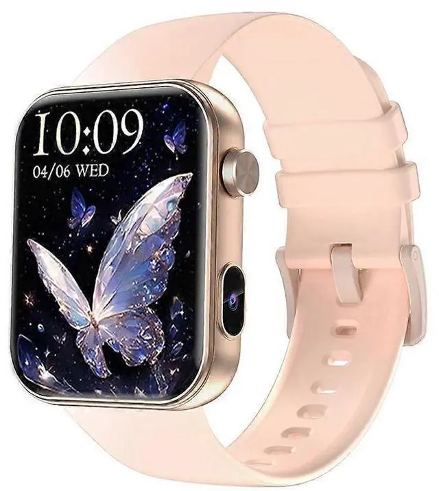 Main image of Deuninker P51 Smartwatch with Video Watch Face, 512MB Memory, Camera & Health Tracking - Pink