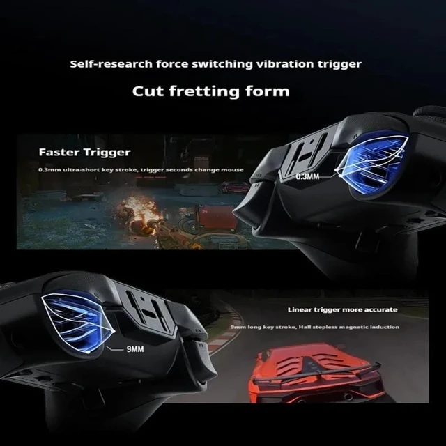 Alt view image 4 of 6 - Wireless Pro PC Game Controller - Adjustable Tension Hall Effect Joysticks, 1000Hz Polling Rate, Mechanical Buttons, Tri-Mode (2.4G/BT/Wired), Black