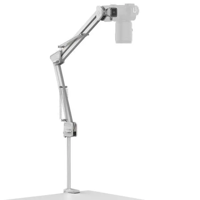 Alt view image 2 of 7 - Deuninker TH04 Overhead Camera Mount with Magic Arm and 1/4" Ball Head, 360° Rotatable Camera Desk Mount, Desk Tripod with Uka Quick Release Setup for DSLR Cameras/Webcam/iPhone/Ring Light/Microphone
