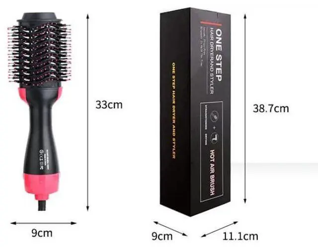 Alt view image 14 of 14 - One Step Hair Dryer and Styler volumizer,Hair Dryer Brush,Hot Air Brush,Hot Air Comb,Straightener&Curly Brush Suitable for All Hair Styles