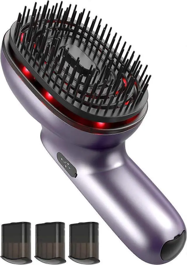 Main image of Deuninker Purple Electric Scalp Massager Comb with Essential Oil Atomization, Portable & Wireless