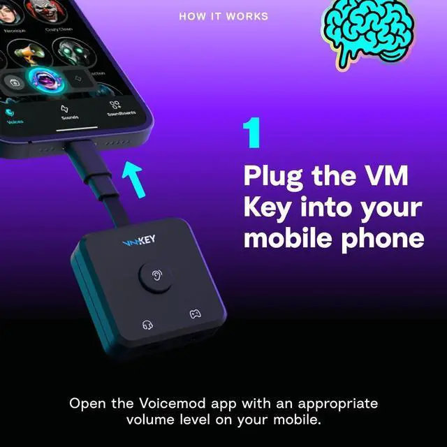 Alt view image 10 of 14 - Key - VMKey Real-Time AI Voice Changer and Soundboard for Gaming Consoles (Compatible with PS5, PS4, Xbox, SWITCH2)