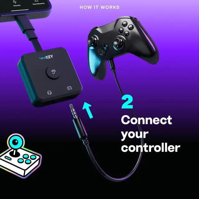 Alt view image 11 of 14 - Key - VMKey Real-Time AI Voice Changer and Soundboard for Gaming Consoles (Compatible with PS5, PS4, Xbox, SWITCH2)