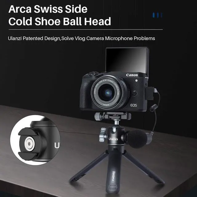 Alt view image 2 of 7 - Deuninker U-80L Ball Head for 1/4" Tripod - 360 Rotating Panoramic Camera Mount With Arca Quick Release Plate & Cold Shoe for DSLR, Camcorder, Monopod, Slider