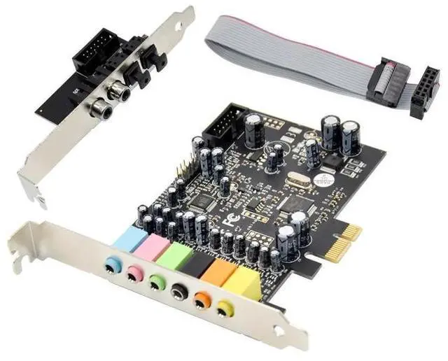 Alt view image 4 of 6 - PCIe 7.1 Channel Sound Card CM8828 + CM9882A with SPDIF Bracket PCIe 7.1CH Analog Digital Stereo Sound Card