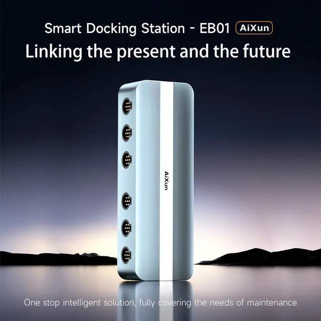 Alt view image 2 of 6 - AIXUN EB01 Docking Station Dual Channel Input 6-in-2 HUB Ports for Aixun Peripherals Expansion for iPhone Repair Docking