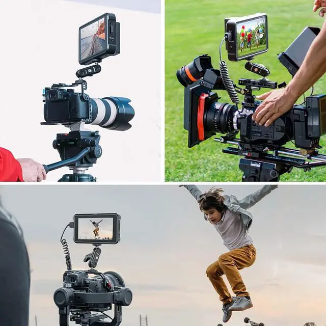 Alt view image 6 of 6 - Deuninker Magic Arm with Double Ballhead 1/4" Screw, Compatible with Universal Monitor Mount for Camera, Video Shooting Photography Accessories Microphone Fill Light Bracket