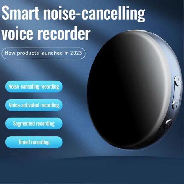 Alt view image 3 of 5 - Deuninker 64GB Voice Activated Recorder, HD Noise Reduction & HiFi MP3 Player for Meetings, Interviews (Black)
