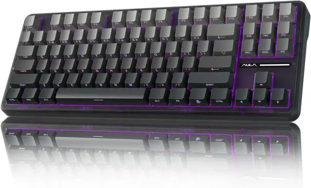 Alt view image 2 of 7 - AULA Wireless Keyboard and Mouse Combo, F87 Pro Mechanical Keyboard SC900 Pro Wireless Mouse