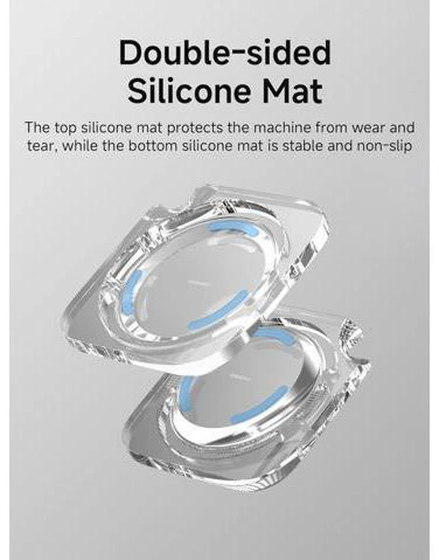 Alt view image 6 of 7 - Deuninker Mac mini M4 Stand, Transparent Acrylic Desktop Stand Dustproof Laptop Holder Cooling Heat Disspation Mount for Mac mini M4 Pro 2024