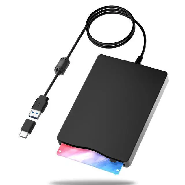 Alt view image 8 of 14 - Yaeonku Floppy Disk Reader,External Floppy Drive, 3.5" USB &Type C Floppy Disk Reader Portable 1.44 MB FDD for PC, Laptop and Desktop Compatible with Windows 2000/XP/Vista/7/8/10/11