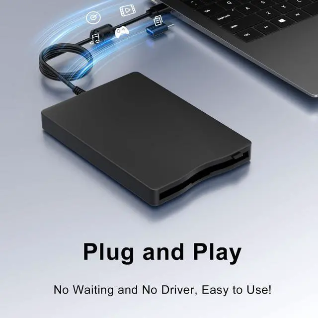 Alt view image 10 of 14 - Yaeonku Floppy Disk Reader,External Floppy Drive, 3.5" USB &Type C Floppy Disk Reader Portable 1.44 MB FDD for PC, Laptop and Desktop Compatible with Windows 2000/XP/Vista/7/8/10/11