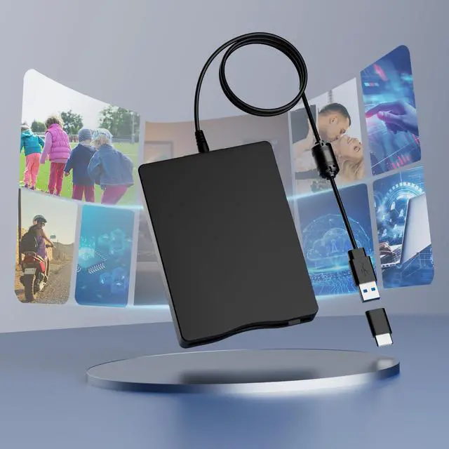 Alt view image 13 of 14 - Yaeonku Floppy Disk Reader,External Floppy Drive, 3.5" USB &Type C Floppy Disk Reader Portable 1.44 MB FDD for PC, Laptop and Desktop Compatible with Windows 2000/XP/Vista/7/8/10/11