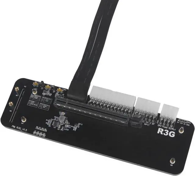 Alt view image 5 of 8 - M.2 Key M NVMe External Graphics Card Stand Bracket 32Gbs PCIe3.0x4 R43SG Docking Station for ITX STX NUC VEGA64 GTX1080ti (R43SG-TU 50cm)