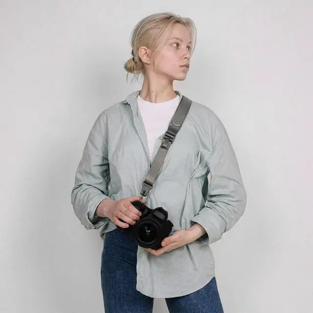 Alt view image 5 of 5 - DeuninkerCSS1 U-Snap Camera Strap, 55 In Quick Release Camera Shoulder Straps for Photographers with Safety Tether, 60kg Load Capacity, Soft Sling for DSLR Mirrorless Sony Canon Nikon Binoculars (Gree
